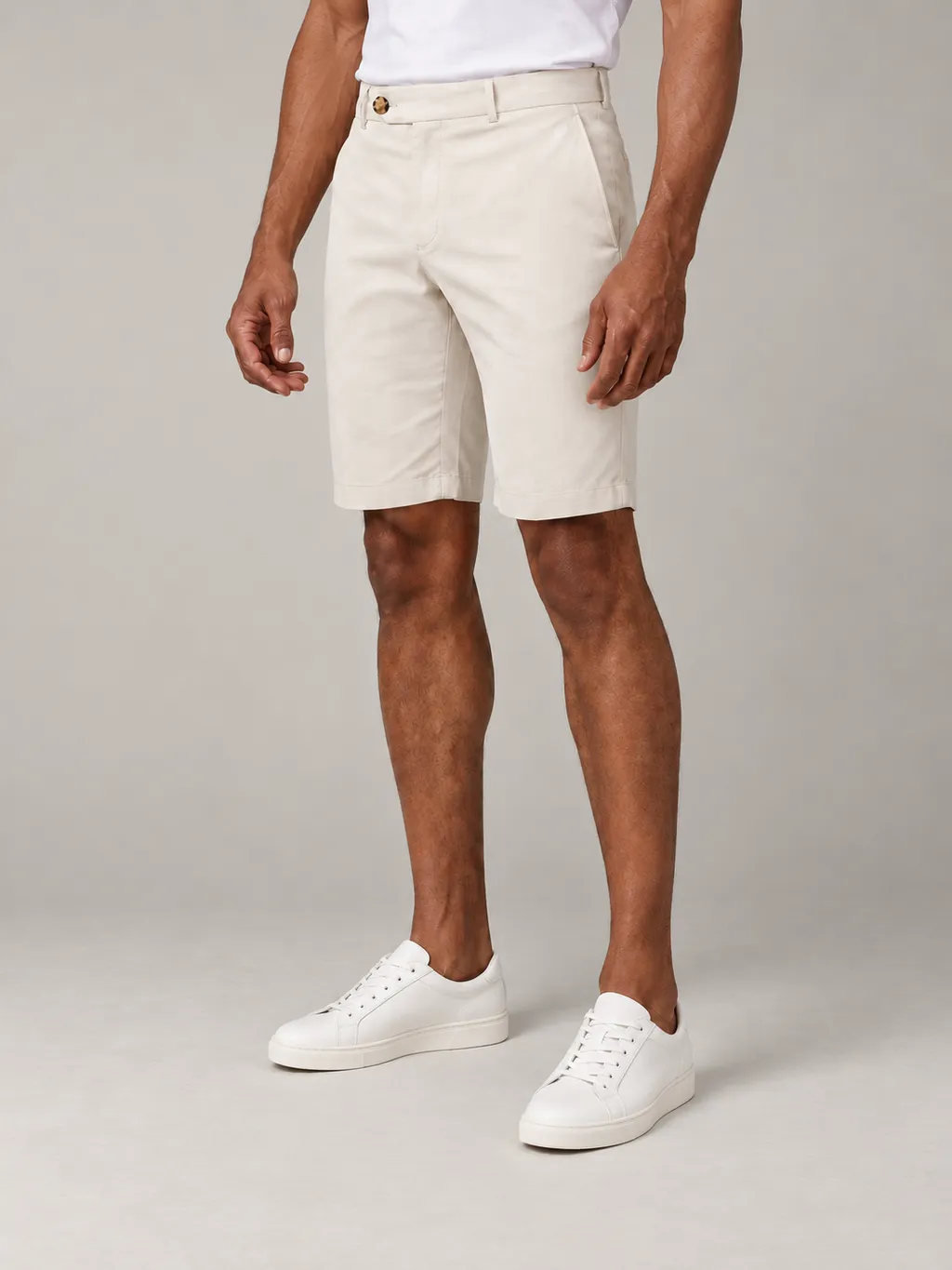 Ivory stretch shorts
