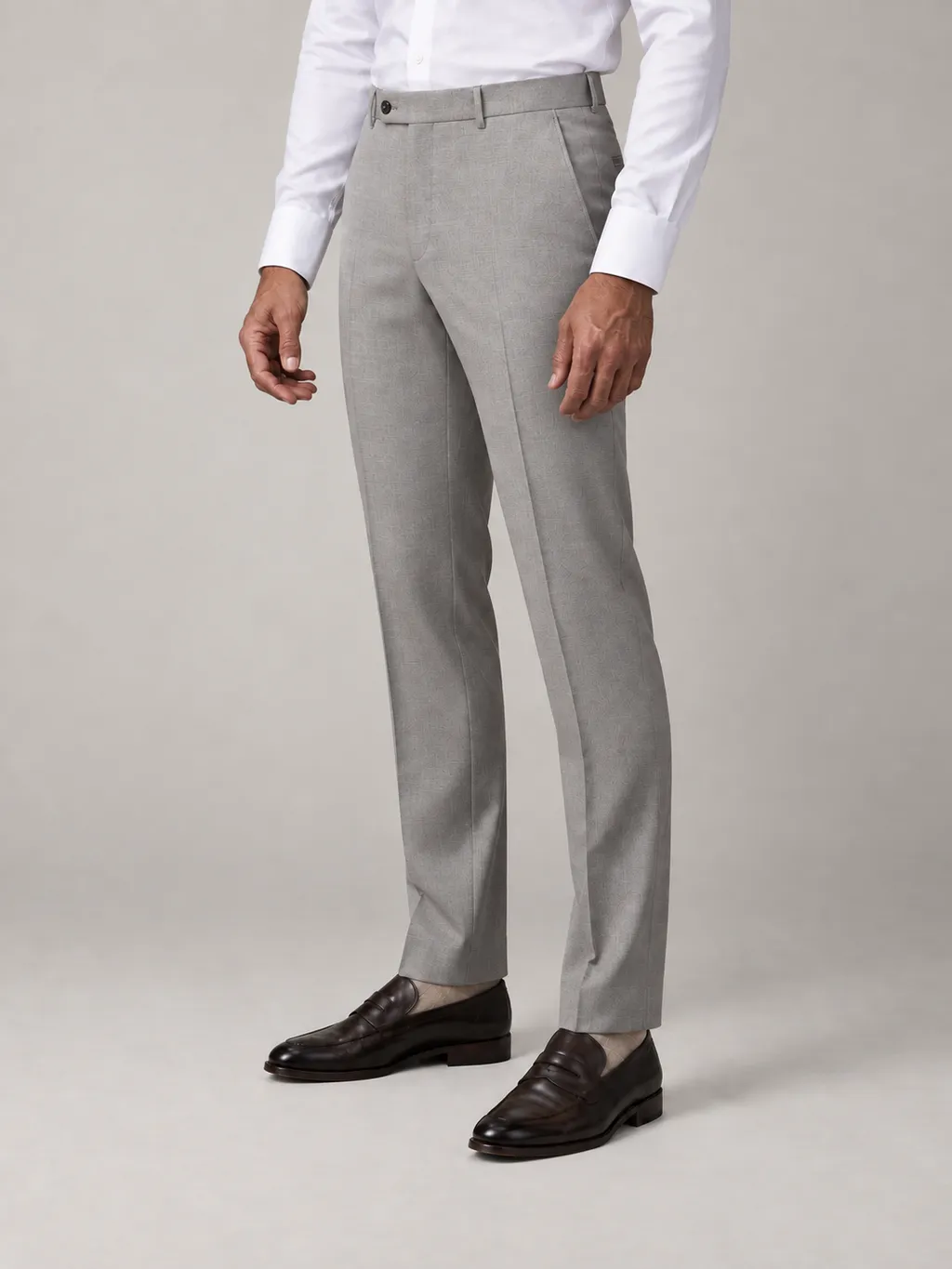 Light gray suit pants