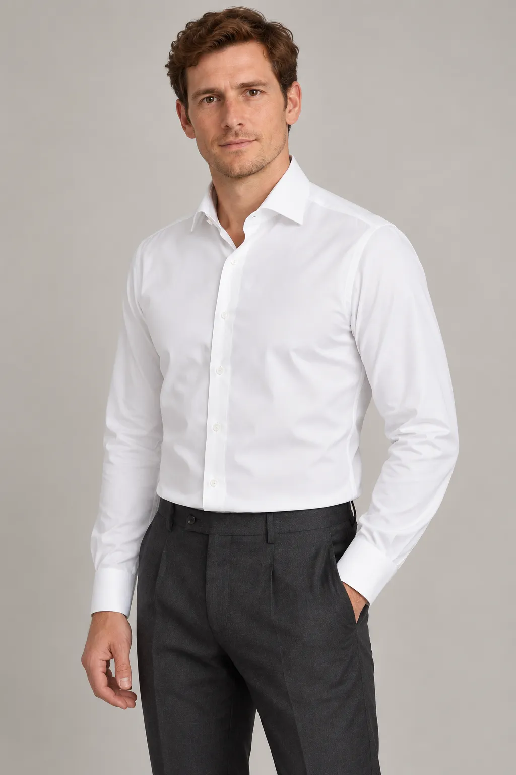 Camisa de vestir blanca