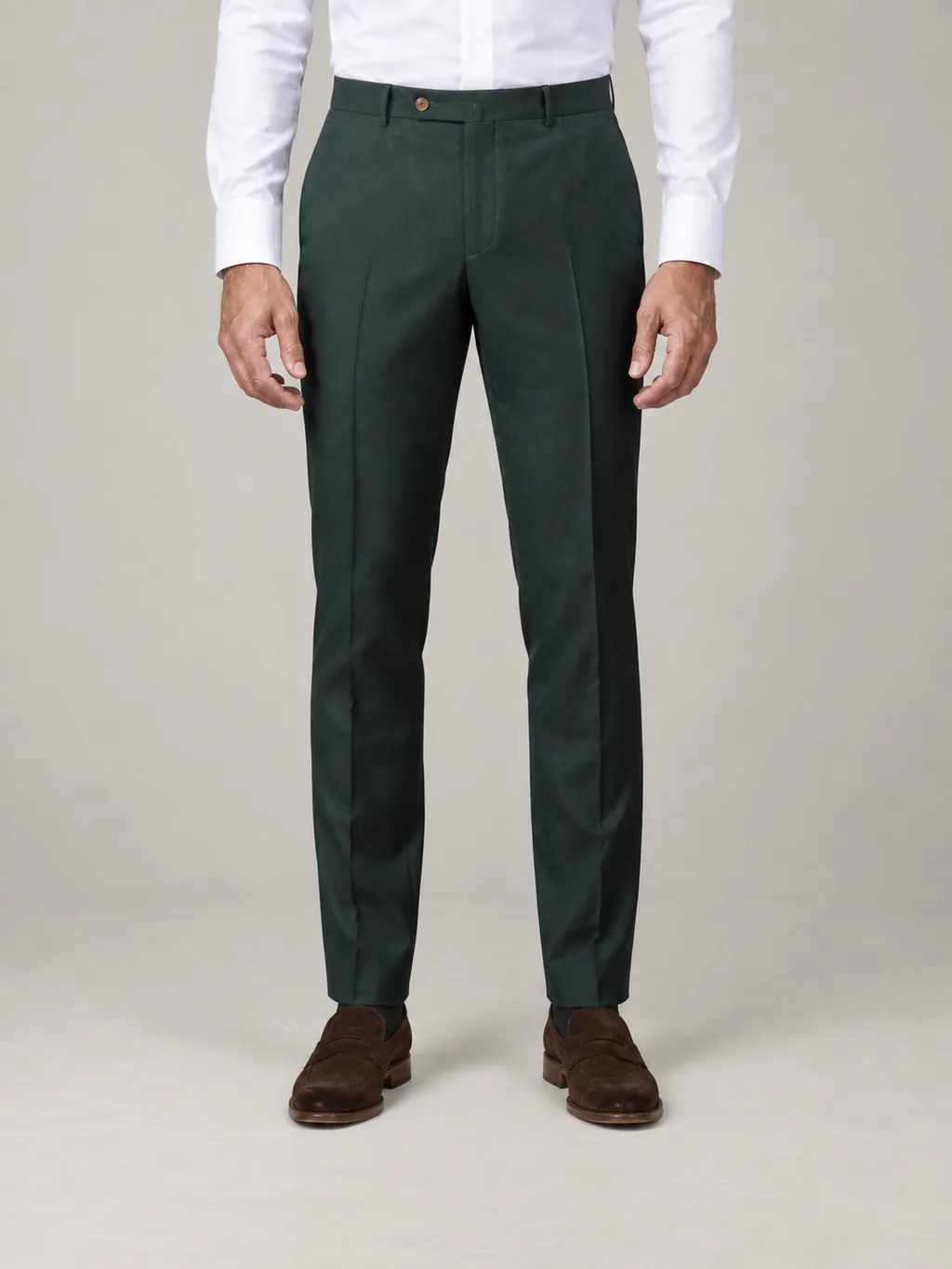 Emerald green suit pants