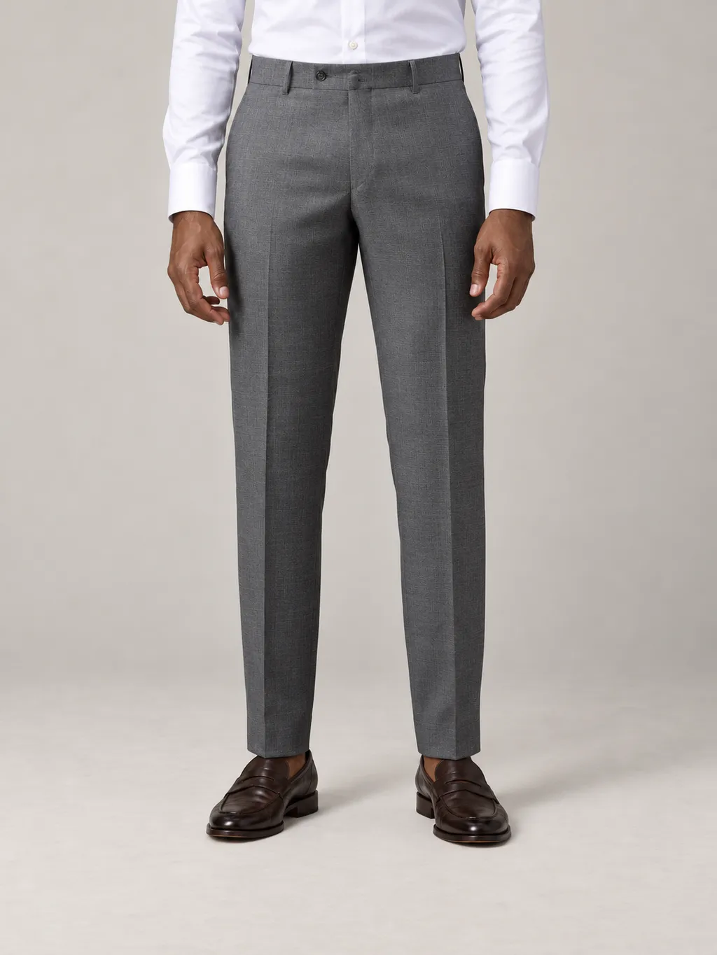 Steel gray suit pants