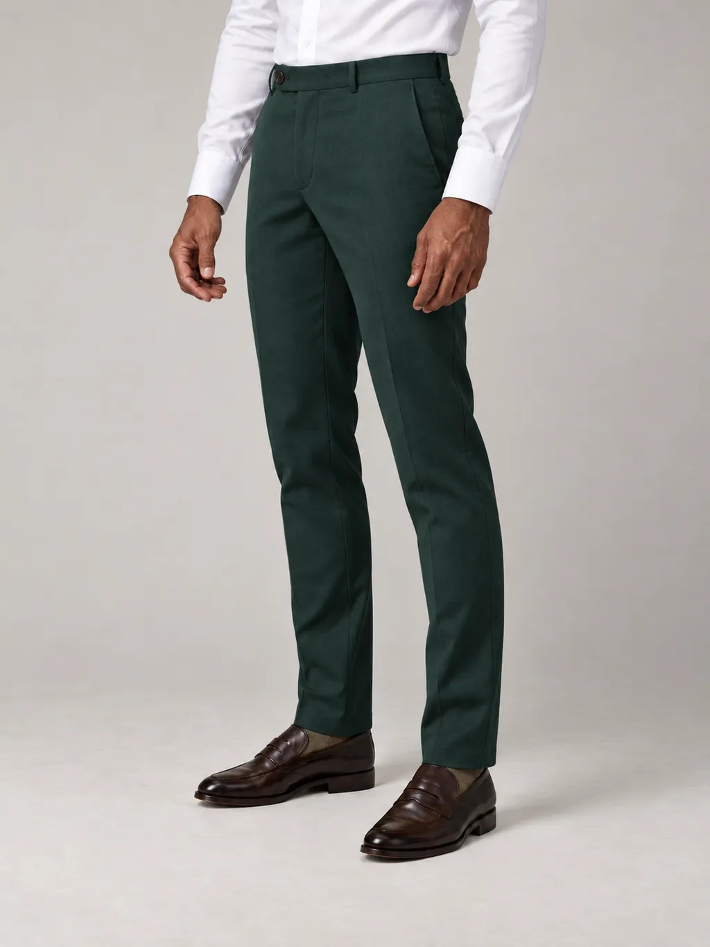 Dark green suit pants
