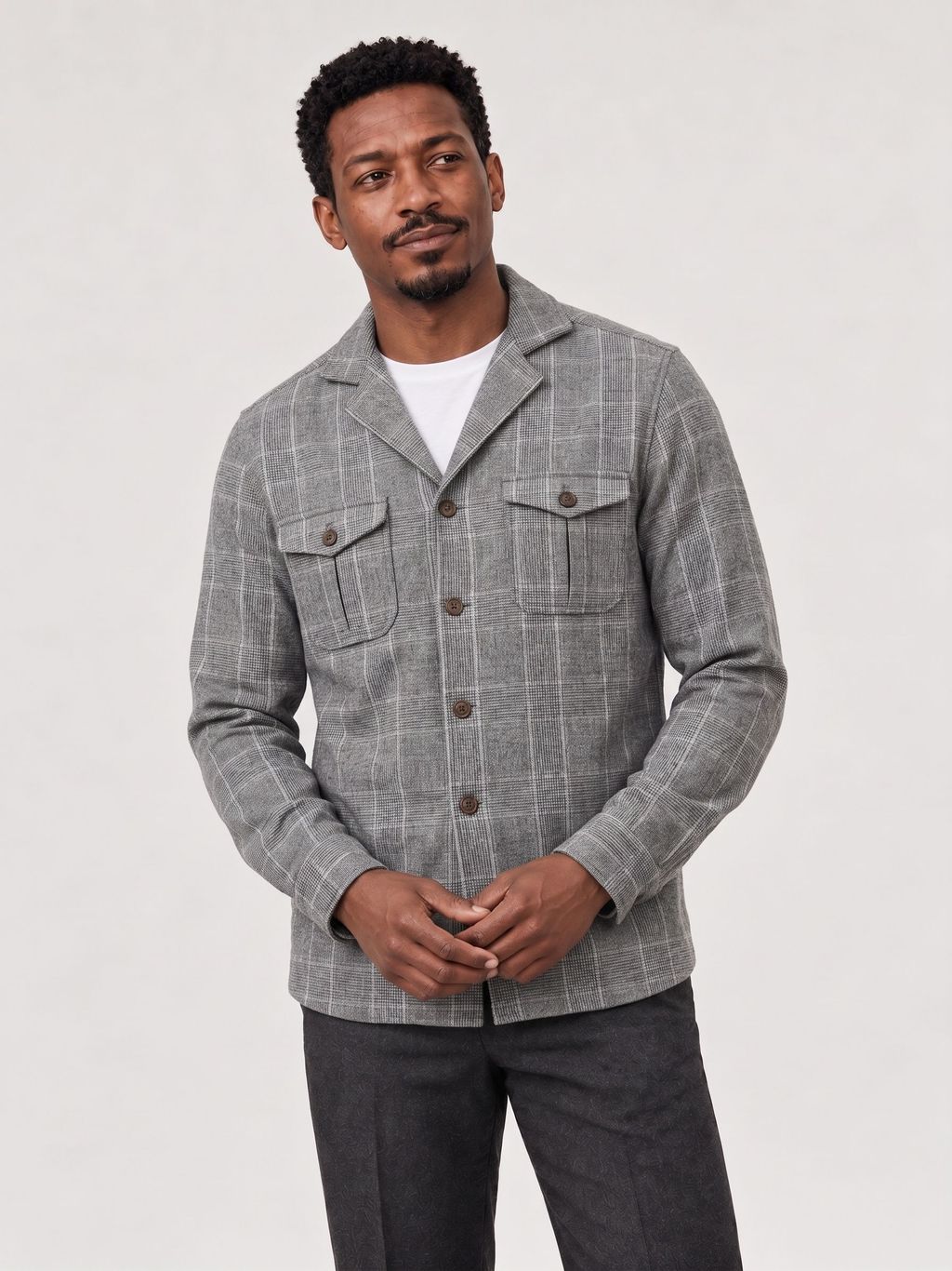 Gray overshirt