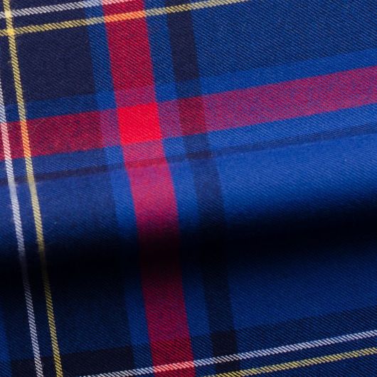 Lancer, blue and red