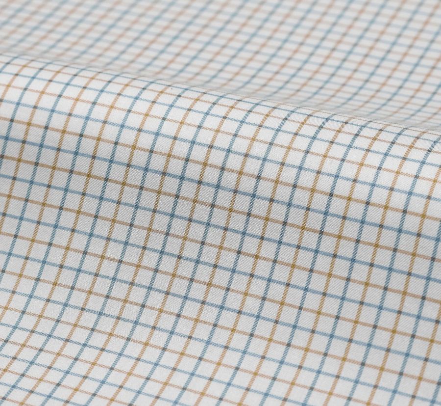 Geneva, light blue & brown