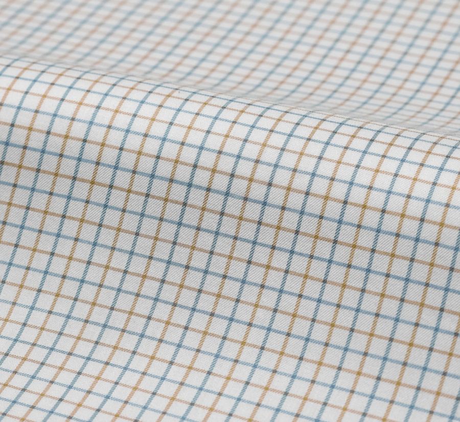 Geneva, light blue & brown