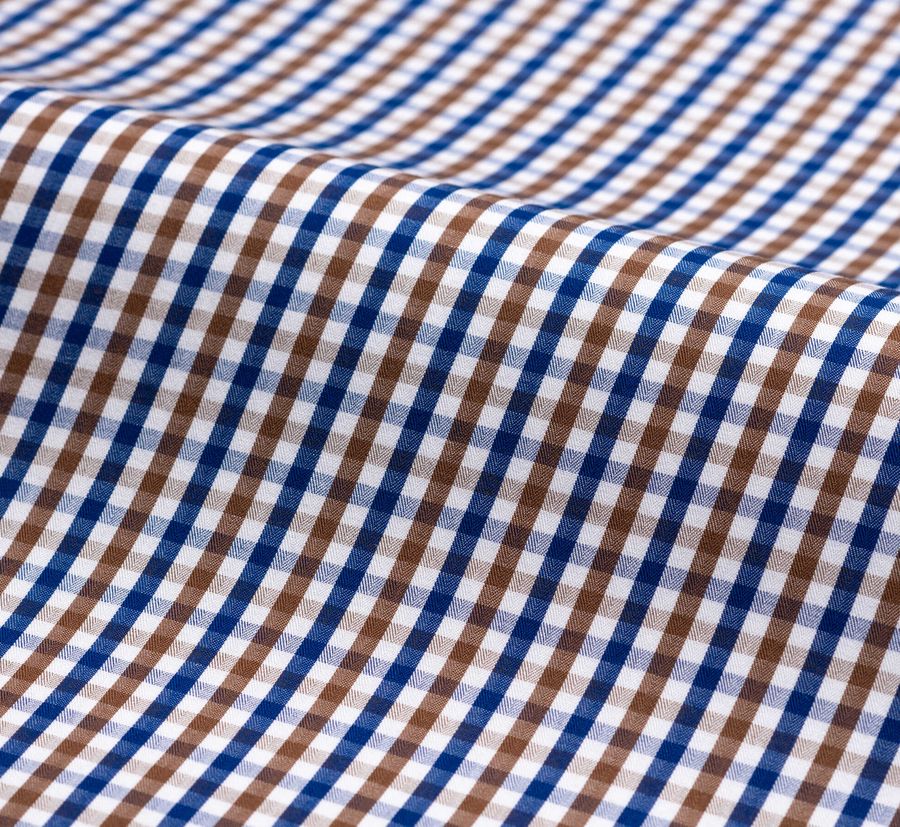 Brighton, brown and navy