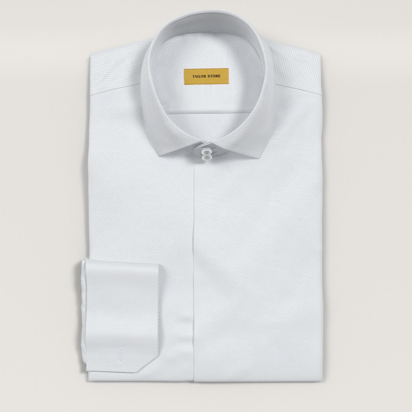 White twill business shirt | Tailor Store®