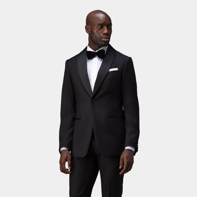 Shiny 2 Piece Tuxedo Black
