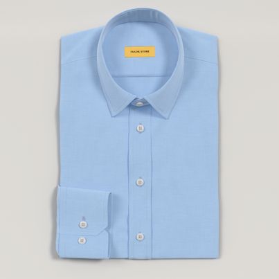 fitted lace wedding dress Men's Big & Tall Wilkes & Riley Tailored Fit Spread Collar Dress Shirt Blue / 19