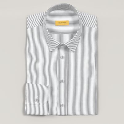 slim fit dress slacks Retro White Stripe Dress Shirt