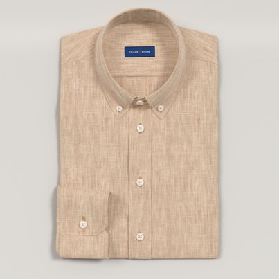 yoke dress shirt Maverick Long Sleeve Button Up Shirt White w/Pin Stripes