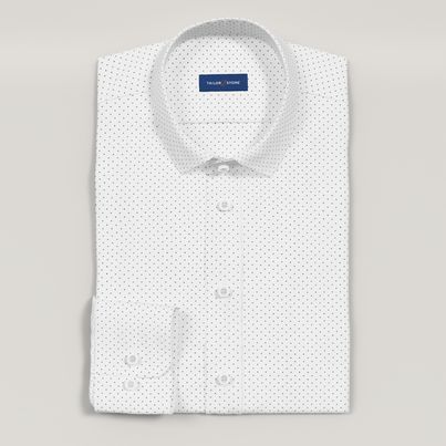 inexpensive custom dress shirts Custom Dress Shirt, Polycotton - White - Custom Printed Dress Shirt Off White