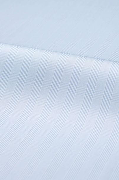 Lyseblå glencheck-twill