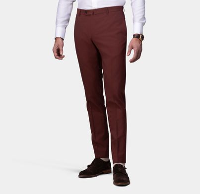 Pantalon discount costume bordeaux