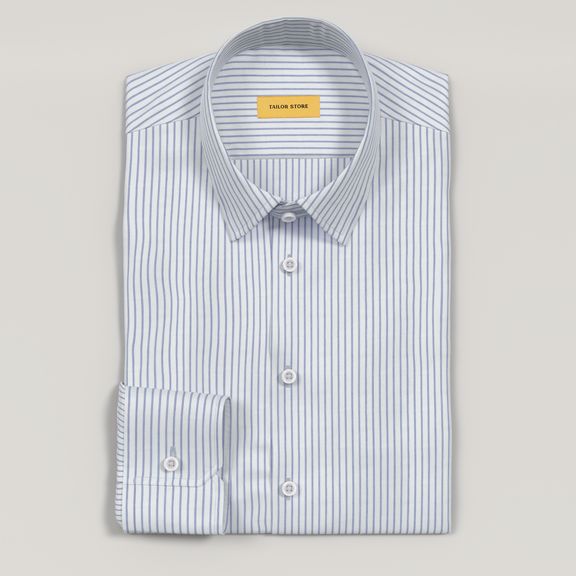 Blue striped business shirt | Tailor Store®