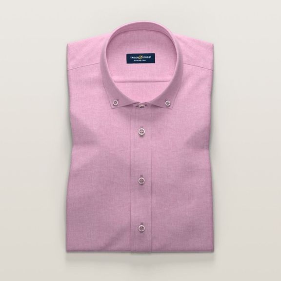 Pink short sleeve button on sale up