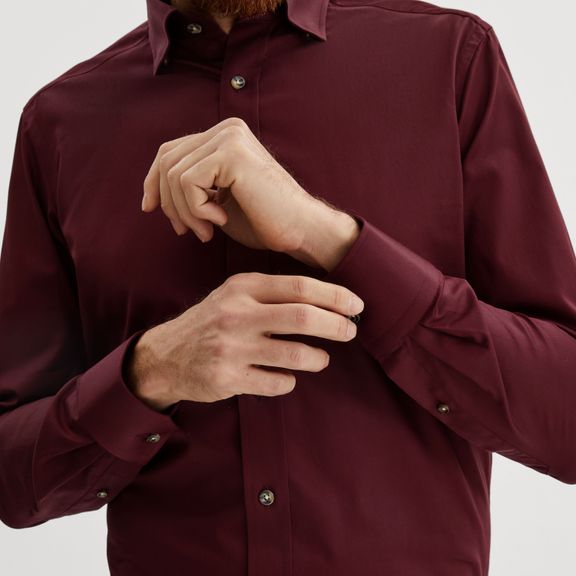 Dark maroon dress store shirt