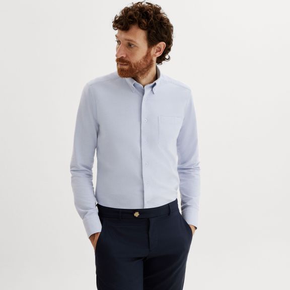 Baby blue 2024 dress shirt