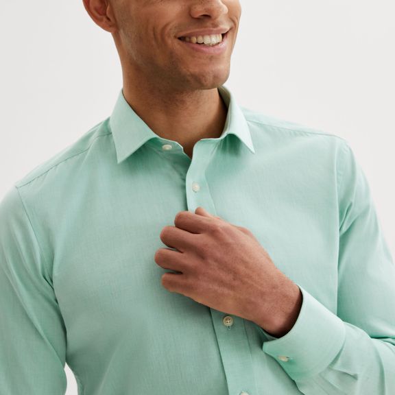 Green polo 2024 dress shirt