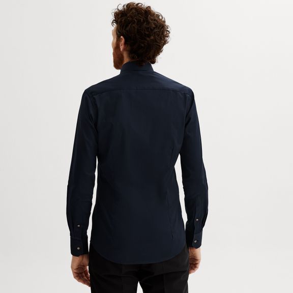 Navy blue dress outlet shirt