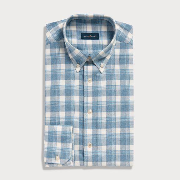 Light blue flannel shirt