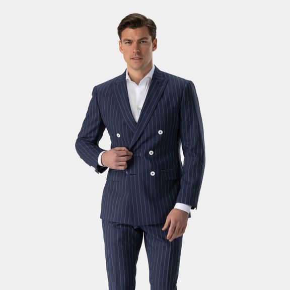 Blue pinstripe clearance jacket