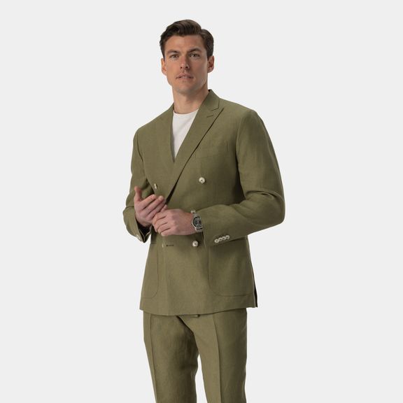 Olive green 2024 suit jacket