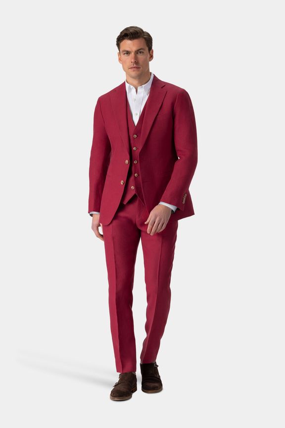 Burberry 3 discount piece suit red