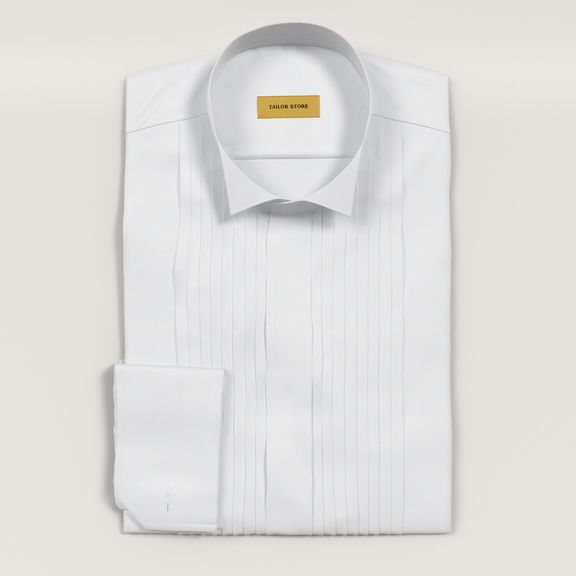 GAUTHIER（ゴーティエ）ホワイトドレスシャツ 15 3/4 Tuxedo dress shirt, wing collar | Tailor Store®