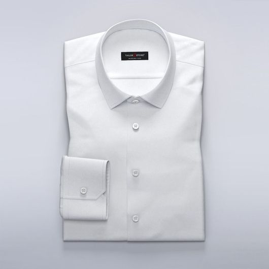 Women's business shirt in white twill
