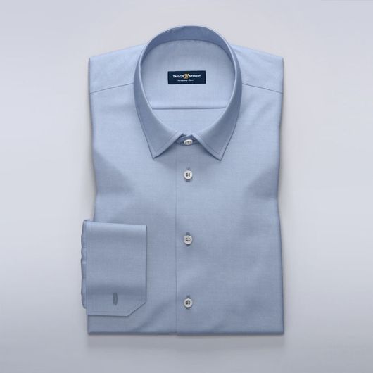 Dameskjorte i blå french oxford