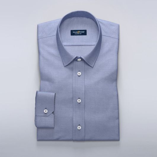 Dameskjorte i mørkeblå french oxford