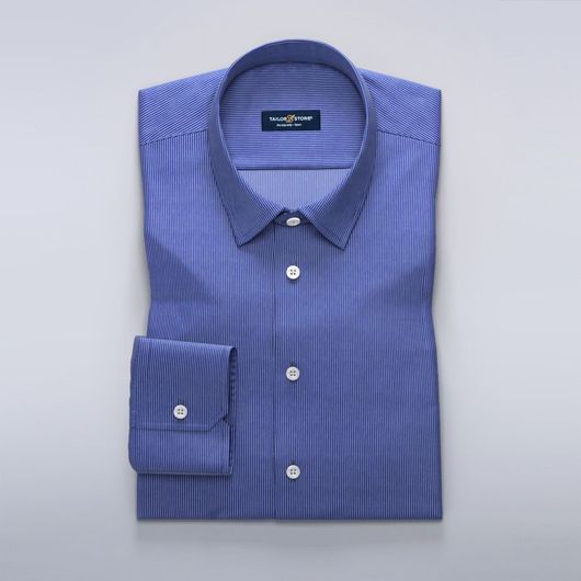 Gestreiftes Damenhemd in Blau