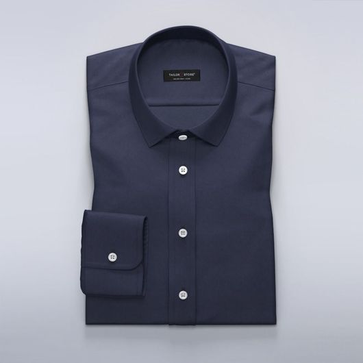 Dunkelblaues Damenhemd