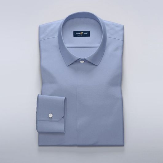 Blå business-skjorte for damer