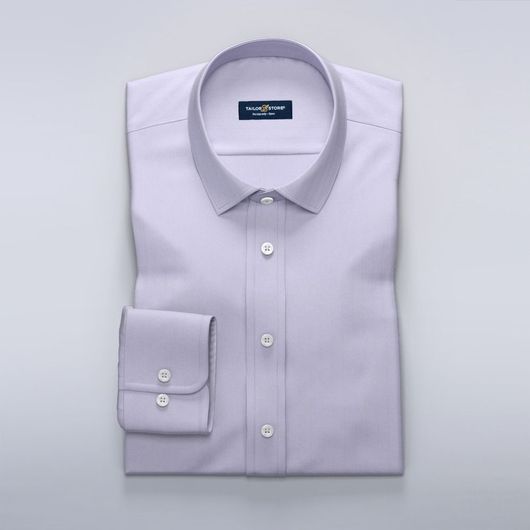 Eksklusiv business-skjorte for damer, i luksuriøs lilla herringbone.