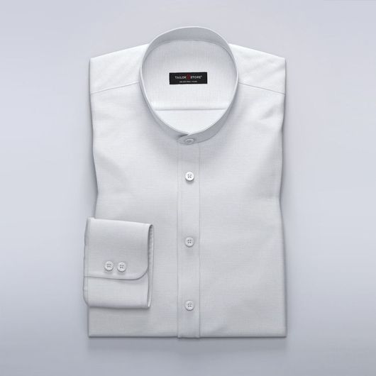 Women's dress shirt in white linen