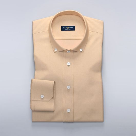 Businesskjorte i lys oransje twill for damer