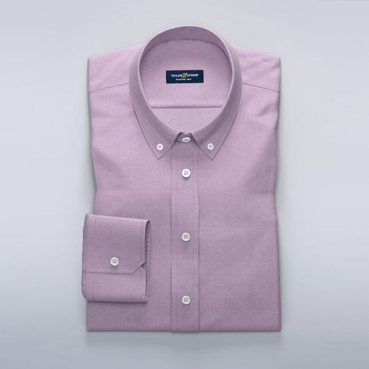 Lilafarbenes Business-Hemd aus Ratière-Gewebe