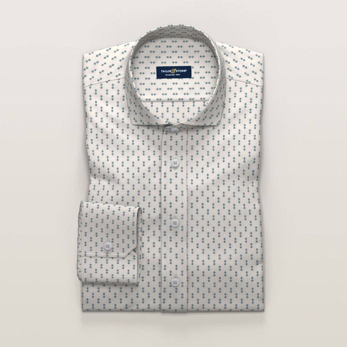 Business shirt in twill with modern pattern | Tailor Store®