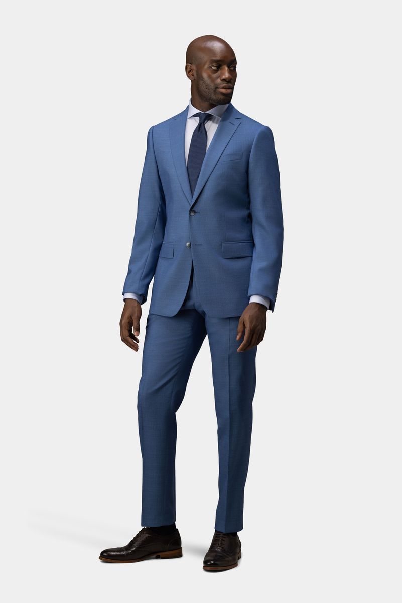 Sky blue two-piece suit