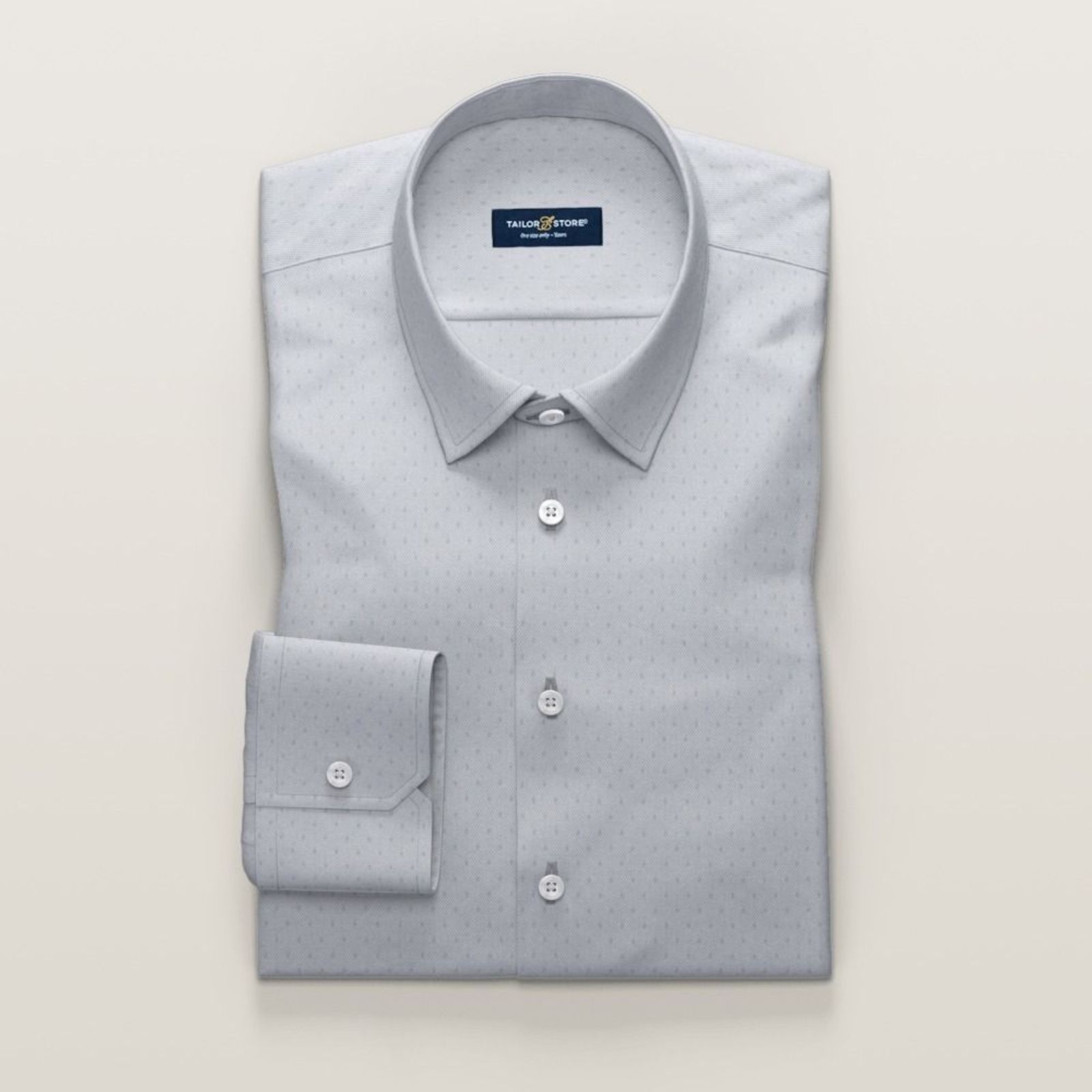 Light gray business luxury shirt | Tailor Store®