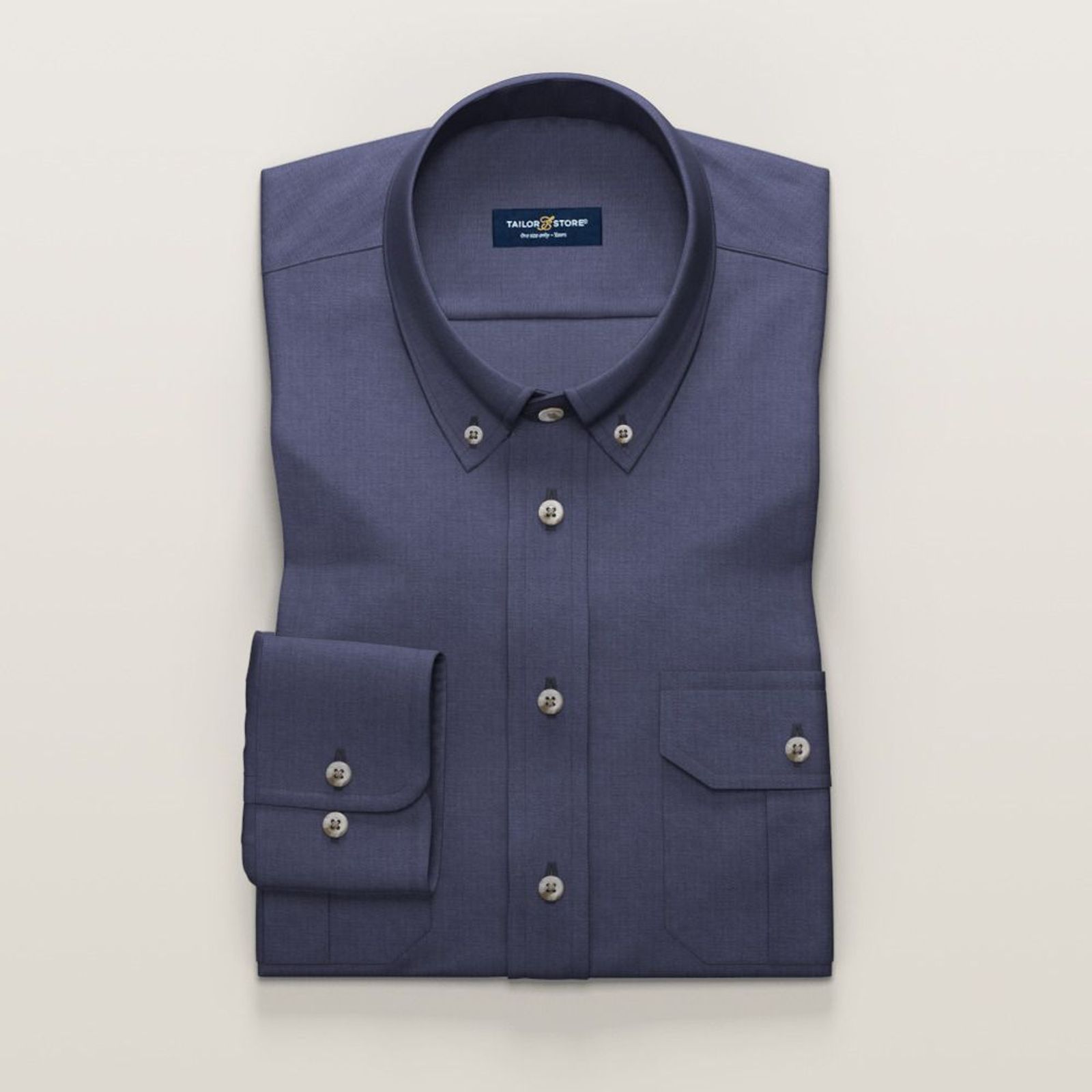 Indigo linen shirt | Tailor Store®