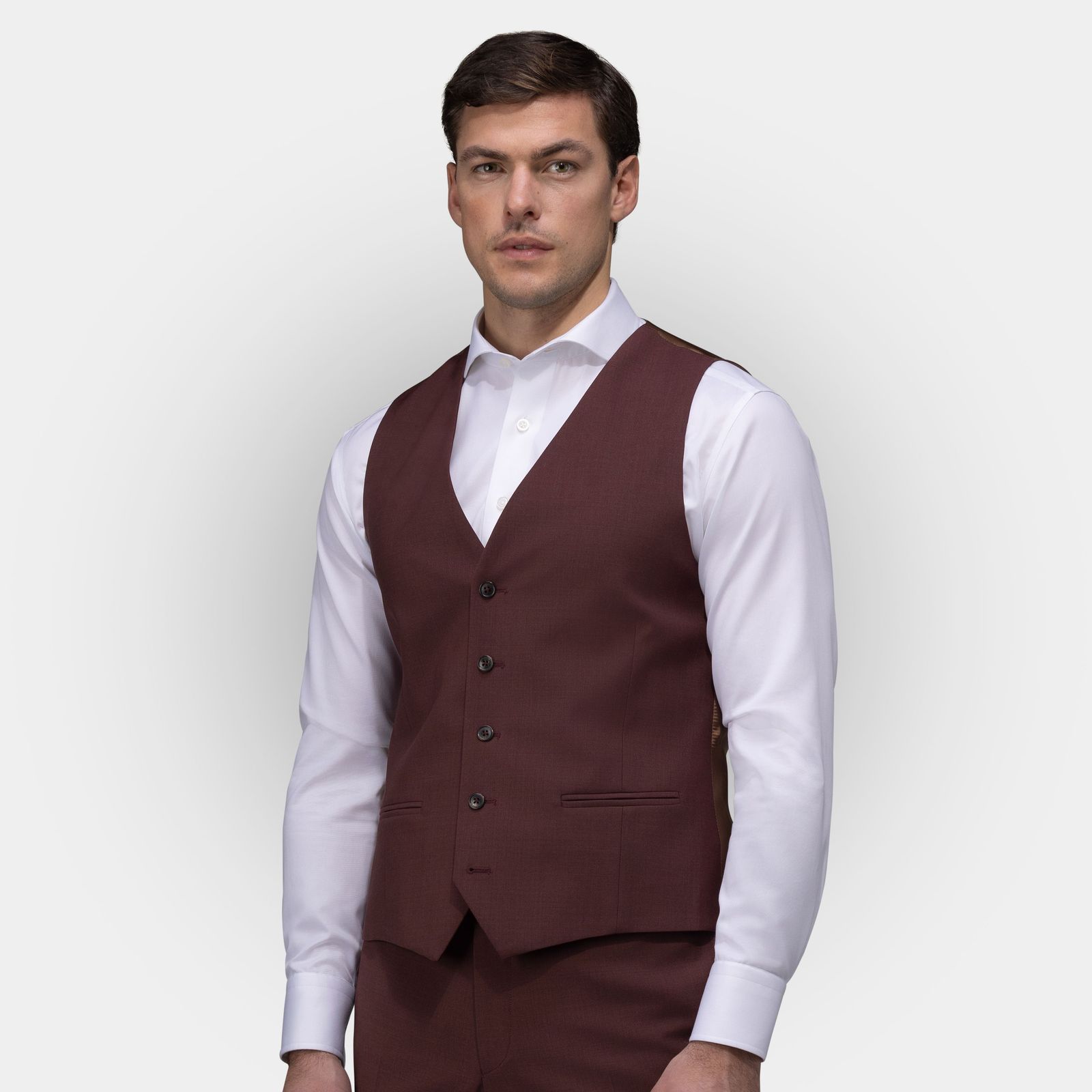 Burgundy threepiece suit Tailor Store®