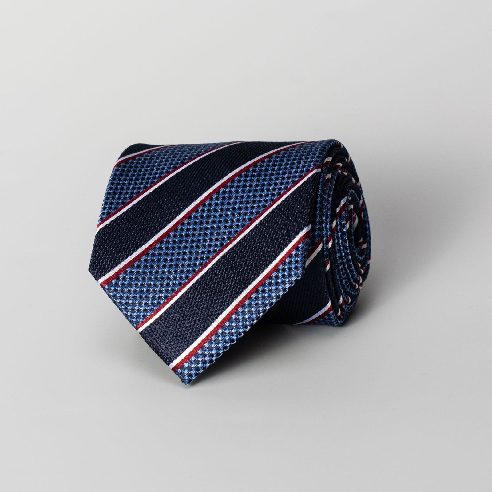 Blue Striped Silk Tie | Tailor Store®