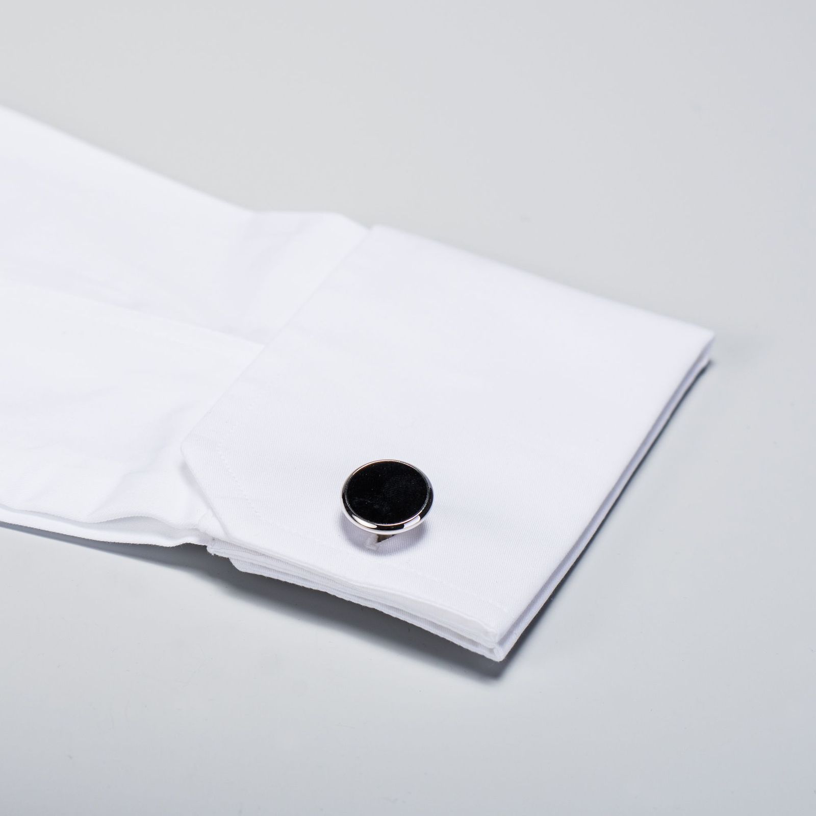 Shirt Studs and Cufflink Set (Black and Silver) Tailor Store®