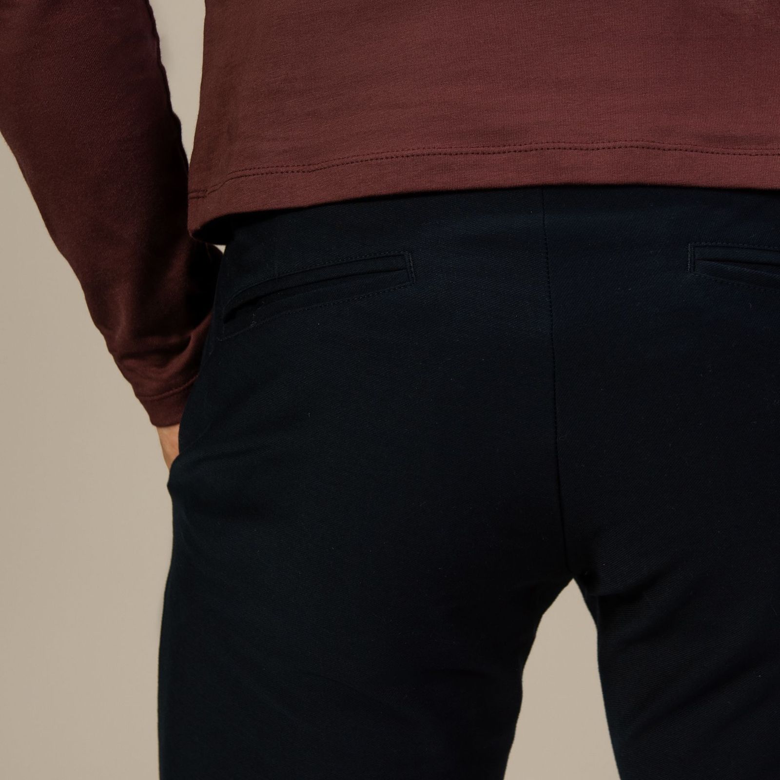 navy stretch chinos