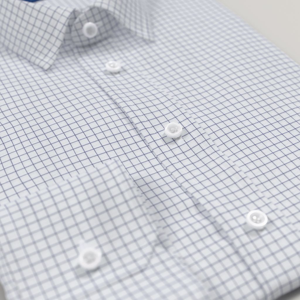 Modern checked business shirt