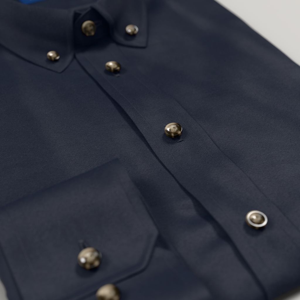 Chemise oxford bleu marine